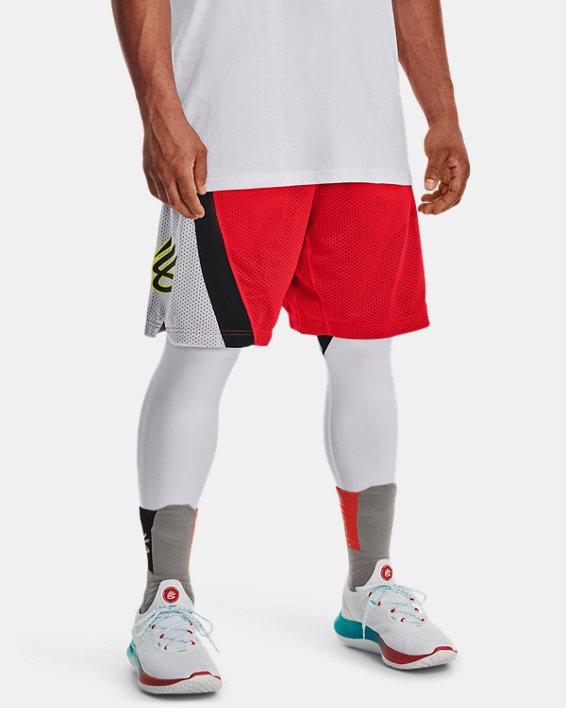 Men's Curry Splash 9" Shorts, Red, pdpMainDesktop image number 0